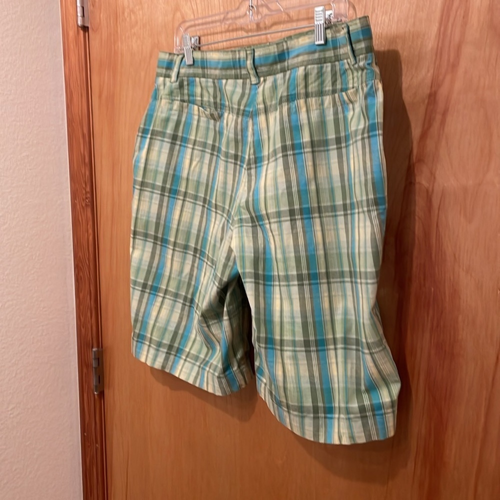 Liz & Co. shorts, Bermuda-style, shades of green, size 16! - Picture 3 of 6